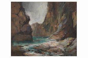 Th. Hart Insenatura  - Asta Dipinti del XIX-XX Secolo - Associazione Nazionale - Case d'Asta italiane