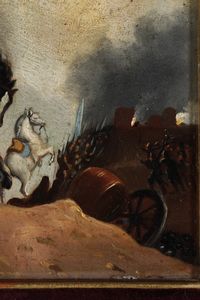 Firmato Perlberg Cavaliere staffato  - Asta Dipinti del XIX-XX Secolo - Associazione Nazionale - Case d'Asta italiane