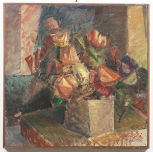 Anonimo del XX secolo Natura morta  - Asta Dipinti del XIX-XX Secolo - Associazione Nazionale - Case d'Asta italiane