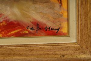 Lucia Bassani : Pelliccia bianca, 1973  - Asta Dipinti del XIX-XX Secolo - Associazione Nazionale - Case d'Asta italiane