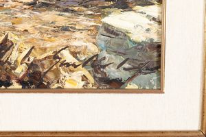 Artista non identificato Veduta con pescatori  - Asta Dipinti del XIX-XX Secolo - Associazione Nazionale - Case d'Asta italiane