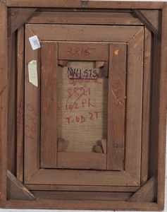 Vincenzo Pasquale Petrocelli : Uomo con pipa  - Asta Dipinti del XIX-XX Secolo - Associazione Nazionale - Case d'Asta italiane