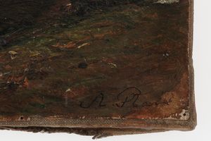 François-Auguste Ravier : Paesaggio  - Asta Dipinti del XIX-XX Secolo - Associazione Nazionale - Case d'Asta italiane