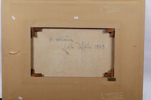 Carlo Toffolo : Veduta di Venezia con Isola di San Giorgio e scorcio di Palazzo Ducale  - Asta Dipinti del XIX-XX Secolo - Associazione Nazionale - Case d'Asta italiane