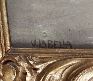 Vincenzo La Bella (Napoli 1872-1954) Figure in costume  - Asta Dipinti del XIX-XX Secolo - Associazione Nazionale - Case d'Asta italiane