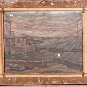 Luigi Bassano : Paesaggio  - Asta Dipinti del XIX-XX Secolo - Associazione Nazionale - Case d'Asta italiane