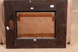 Silvio Poma : Due vedute di paese con lago e case  - Asta Dipinti del XIX-XX Secolo - Associazione Nazionale - Case d'Asta italiane