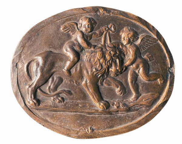 Due putti e un leone  - Asta Placchette, Medaglie, Sculture e Ceramiche dal XIV al XIX secolo - Associazione Nazionale - Case d'Asta italiane