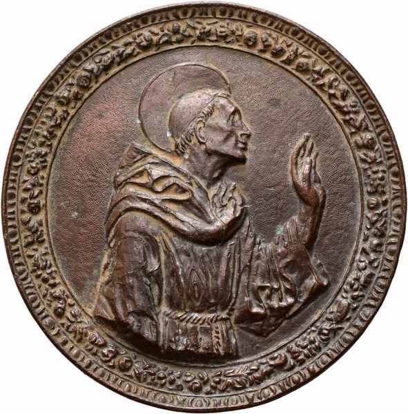 San Francesco  - Asta Placchette, Medaglie, Sculture e Ceramiche dal XIV al XIX secolo - Associazione Nazionale - Case d'Asta italiane