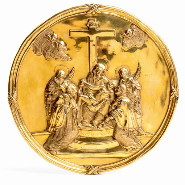 Deposizione con San Filippo Neri e Carlo Borromeo  - Asta Placchette, Medaglie, Sculture e Ceramiche dal XIV al XIX secolo - Associazione Nazionale - Case d'Asta italiane