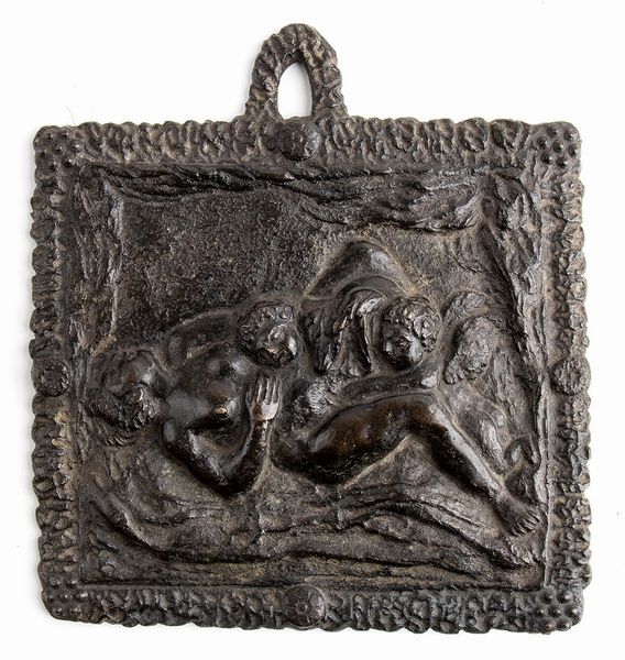Placca con scena erotica (La Nascita?)  - Asta Placchette, Medaglie, Sculture e Ceramiche dal XIV al XIX secolo - Associazione Nazionale - Case d'Asta italiane