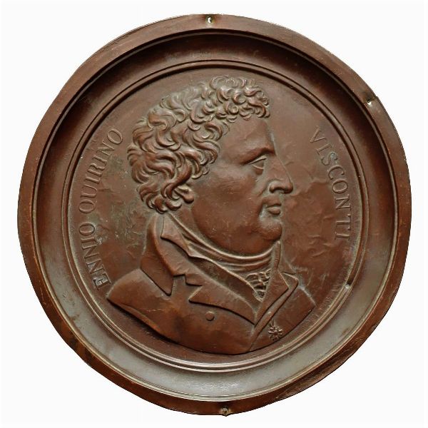 Giovanni Beltrami : Ennio Quirino Visconti  - Asta Placchette, Medaglie, Sculture e Ceramiche dal XIV al XIX secolo - Associazione Nazionale - Case d'Asta italiane