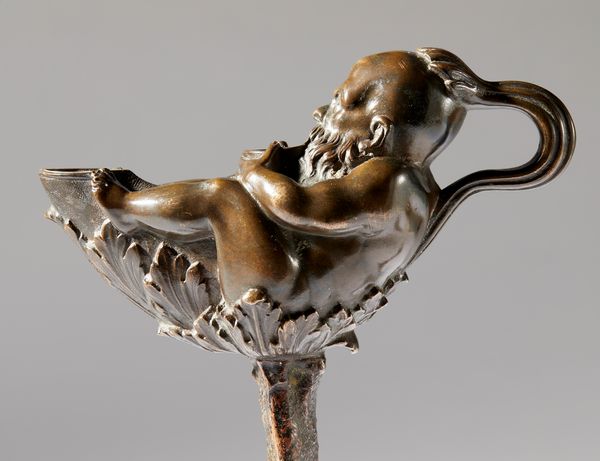 Andrea Briosco detto Riccio : Lucerna a guisa di nano su zampa di rapace  - Asta Placchette, Medaglie, Sculture e Ceramiche dal XIV al XIX secolo - Associazione Nazionale - Case d'Asta italiane