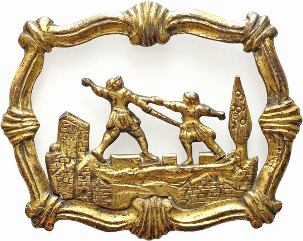 Combattimento  - Asta Placchette, Medaglie, Sculture e Ceramiche dal XIV al XIX secolo - Associazione Nazionale - Case d'Asta italiane