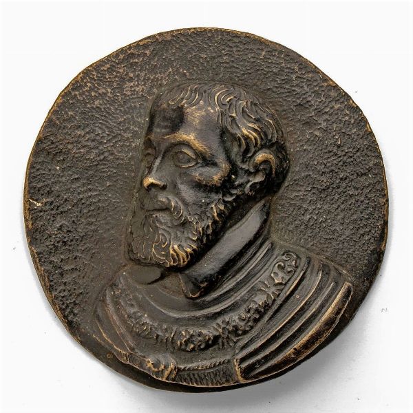 Georg Schweigger : Carlo V  - Asta Placchette, Medaglie, Sculture e Ceramiche dal XIV al XIX secolo - Associazione Nazionale - Case d'Asta italiane