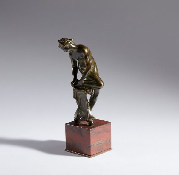 JEAN DE BOULOGNE DETTO GIAMBOLOGNA : Venerina  - Asta Placchette, Medaglie, Sculture e Ceramiche dal XIV al XIX secolo - Associazione Nazionale - Case d'Asta italiane