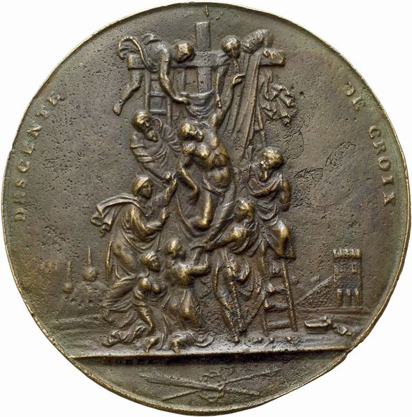 Deposizione di Cristo dalla croce  - Asta Placchette, Medaglie, Sculture e Ceramiche dal XIV al XIX secolo - Associazione Nazionale - Case d'Asta italiane