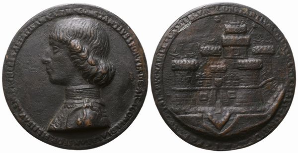 Costanzo Sforza (1447 – 1483)  - Asta Placchette, Medaglie, Sculture e Ceramiche dal XIV al XIX secolo - Associazione Nazionale - Case d'Asta italiane