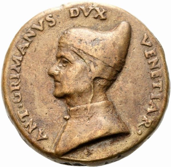 Antonio Grimani (1521 - 1523) LXXVI doge  - Asta Placchette, Medaglie, Sculture e Ceramiche dal XIV al XIX secolo - Associazione Nazionale - Case d'Asta italiane