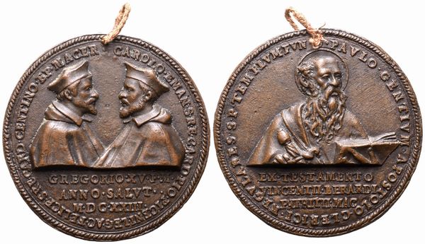 Carlo Emanuele Pio di Savoia e Felice Centini  - Asta Placchette, Medaglie, Sculture e Ceramiche dal XIV al XIX secolo - Associazione Nazionale - Case d'Asta italiane