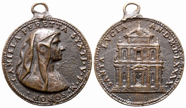 Camilla Peretti  - Asta Placchette, Medaglie, Sculture e Ceramiche dal XIV al XIX secolo - Associazione Nazionale - Case d'Asta italiane