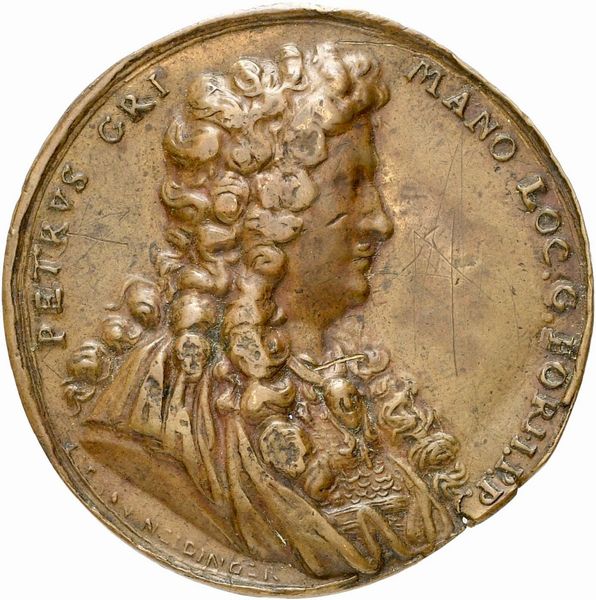 Pietro Grimani (1647 – 1734) luogotenente generale del Friuli  - Asta Placchette, Medaglie, Sculture e Ceramiche dal XIV al XIX secolo - Associazione Nazionale - Case d'Asta italiane