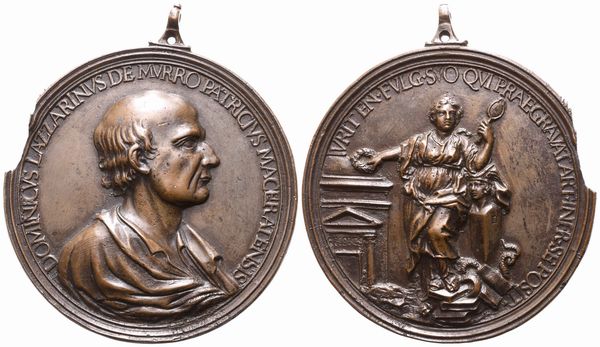 Domenico Lazzarini (1668 – 1734)  - Asta Placchette, Medaglie, Sculture e Ceramiche dal XIV al XIX secolo - Associazione Nazionale - Case d'Asta italiane