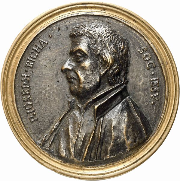 Giuseppe Richa (1691 – 1761) padre gesuita di Torino  - Asta Placchette, Medaglie, Sculture e Ceramiche dal XIV al XIX secolo - Associazione Nazionale - Case d'Asta italiane
