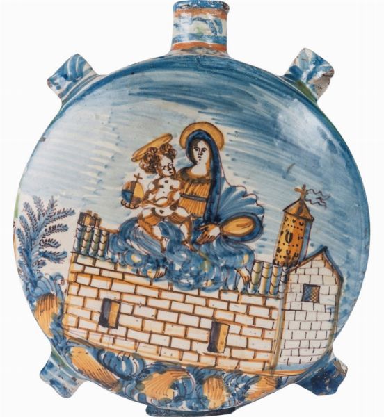 Fiasca del Pellegrino  - Asta Placchette, Medaglie, Sculture e Ceramiche dal XIV al XIX secolo - Associazione Nazionale - Case d'Asta italiane