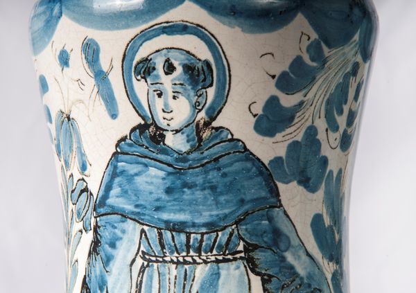 Due vasi da farmacia  - Asta Placchette, Medaglie, Sculture e Ceramiche dal XIV al XIX secolo - Associazione Nazionale - Case d'Asta italiane