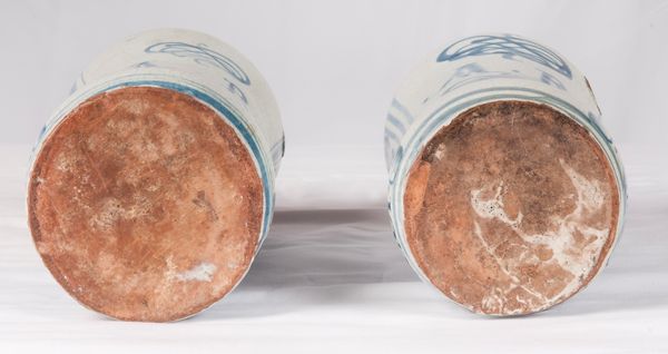 Coppia di vasi da farmacia  - Asta Placchette, Medaglie, Sculture e Ceramiche dal XIV al XIX secolo - Associazione Nazionale - Case d'Asta italiane