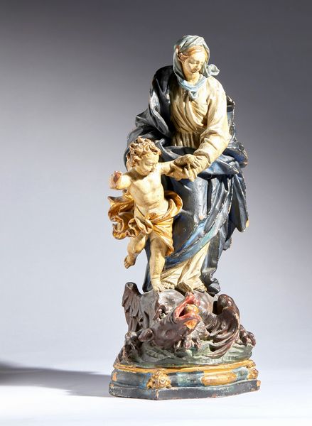 Madonna con Bambino  - Asta Placchette, Medaglie, Sculture e Ceramiche dal XIV al XIX secolo - Associazione Nazionale - Case d'Asta italiane