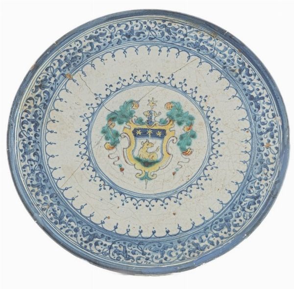 Alzata centrotavola  - Asta Placchette, Medaglie, Sculture e Ceramiche dal XIV al XIX secolo - Associazione Nazionale - Case d'Asta italiane