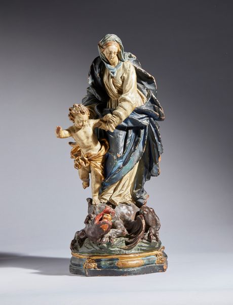 Madonna con Bambino  - Asta Placchette, Medaglie, Sculture e Ceramiche dal XIV al XIX secolo - Associazione Nazionale - Case d'Asta italiane