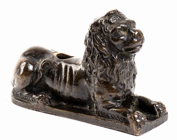 Leone accosciato  - Asta Placchette, Medaglie, Sculture e Ceramiche dal XIV al XIX secolo - Associazione Nazionale - Case d'Asta italiane