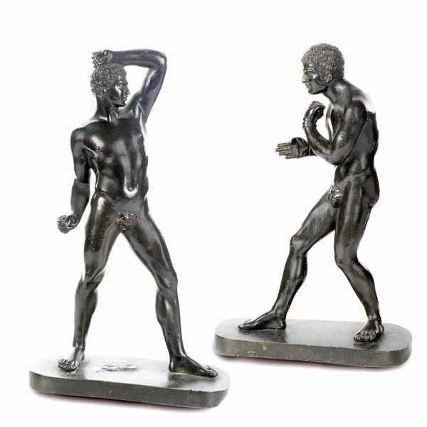 ANTONIO CANOVA : I Pugilatori  - Asta Placchette, Medaglie, Sculture e Ceramiche dal XIV al XIX secolo - Associazione Nazionale - Case d'Asta italiane