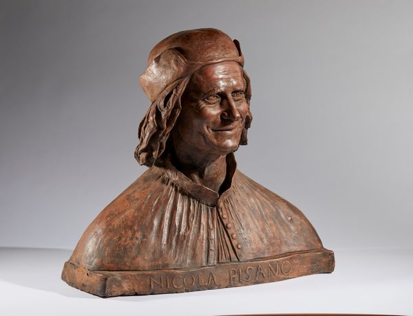 Busto di Nicola Pisano  - Asta Placchette, Medaglie, Sculture e Ceramiche dal XIV al XIX secolo - Associazione Nazionale - Case d'Asta italiane