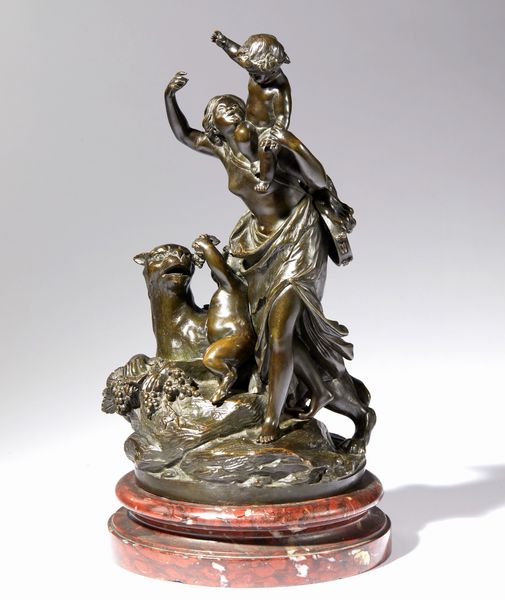 Claude Michel detto Clodion : Baccanale  - Asta Placchette, Medaglie, Sculture e Ceramiche dal XIV al XIX secolo - Associazione Nazionale - Case d'Asta italiane