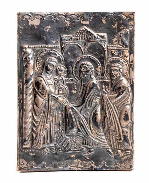 Madonna con Bambino e santi in architettura  - Asta Placchette, Medaglie, Sculture e Ceramiche dal XIV al XIX secolo - Associazione Nazionale - Case d'Asta italiane