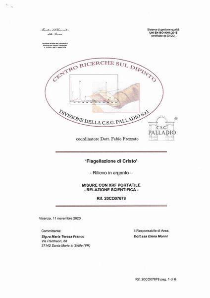Galeazzo Mondella detto il Moderno : Flagellazione di Cristo  - Asta Placchette, Medaglie, Sculture e Ceramiche dal XIV al XIX secolo - Associazione Nazionale - Case d'Asta italiane