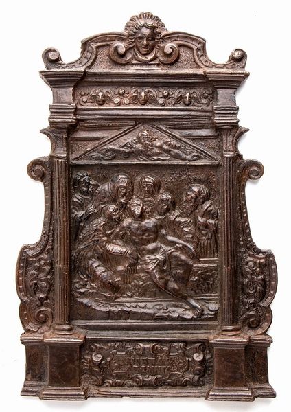 Galeazzo Mondella detto il Moderno : Deposizione nel Sepolcro  - Asta Placchette, Medaglie, Sculture e Ceramiche dal XIV al XIX secolo - Associazione Nazionale - Case d'Asta italiane