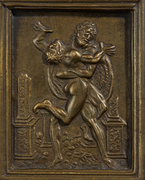 Galeazzo Mondella detto il Moderno : Ercole e Anteo  - Asta Placchette, Medaglie, Sculture e Ceramiche dal XIV al XIX secolo - Associazione Nazionale - Case d'Asta italiane