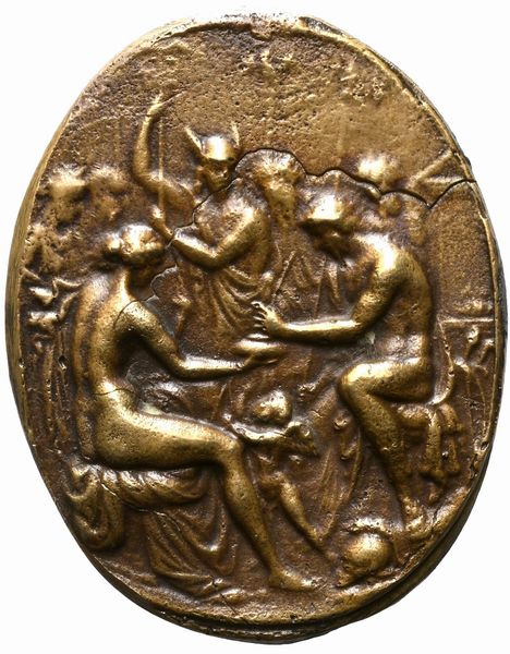 Valerio Belli : Assemblea di dei  - Asta Placchette, Medaglie, Sculture e Ceramiche dal XIV al XIX secolo - Associazione Nazionale - Case d'Asta italiane