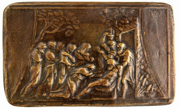 Valerio Belli : Deposizione di Cristo nel Sepolcro  - Asta Placchette, Medaglie, Sculture e Ceramiche dal XIV al XIX secolo - Associazione Nazionale - Case d'Asta italiane