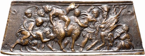 Andrea Briosco detto Riccio : Baccanale  - Asta Placchette, Medaglie, Sculture e Ceramiche dal XIV al XIX secolo - Associazione Nazionale - Case d'Asta italiane