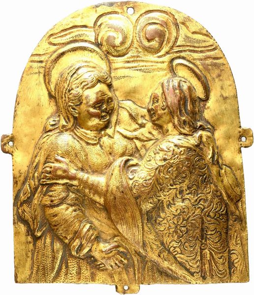 La Visitazione  - Asta Placchette, Medaglie, Sculture e Ceramiche dal XIV al XIX secolo - Associazione Nazionale - Case d'Asta italiane