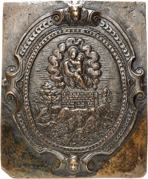 Madonna di Loreto  - Asta Placchette, Medaglie, Sculture e Ceramiche dal XIV al XIX secolo - Associazione Nazionale - Case d'Asta italiane