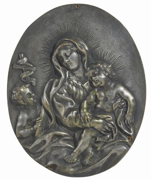 Madonna con Bambino  - Asta Placchette, Medaglie, Sculture e Ceramiche dal XIV al XIX secolo - Associazione Nazionale - Case d'Asta italiane