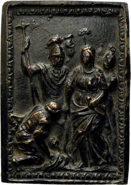 Lotto di due placchette  - Asta Placchette, Medaglie, Sculture e Ceramiche dal XIV al XIX secolo - Associazione Nazionale - Case d'Asta italiane