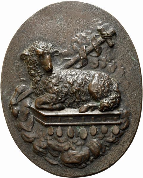 Agnus Dei  - Asta Placchette, Medaglie, Sculture e Ceramiche dal XIV al XIX secolo - Associazione Nazionale - Case d'Asta italiane